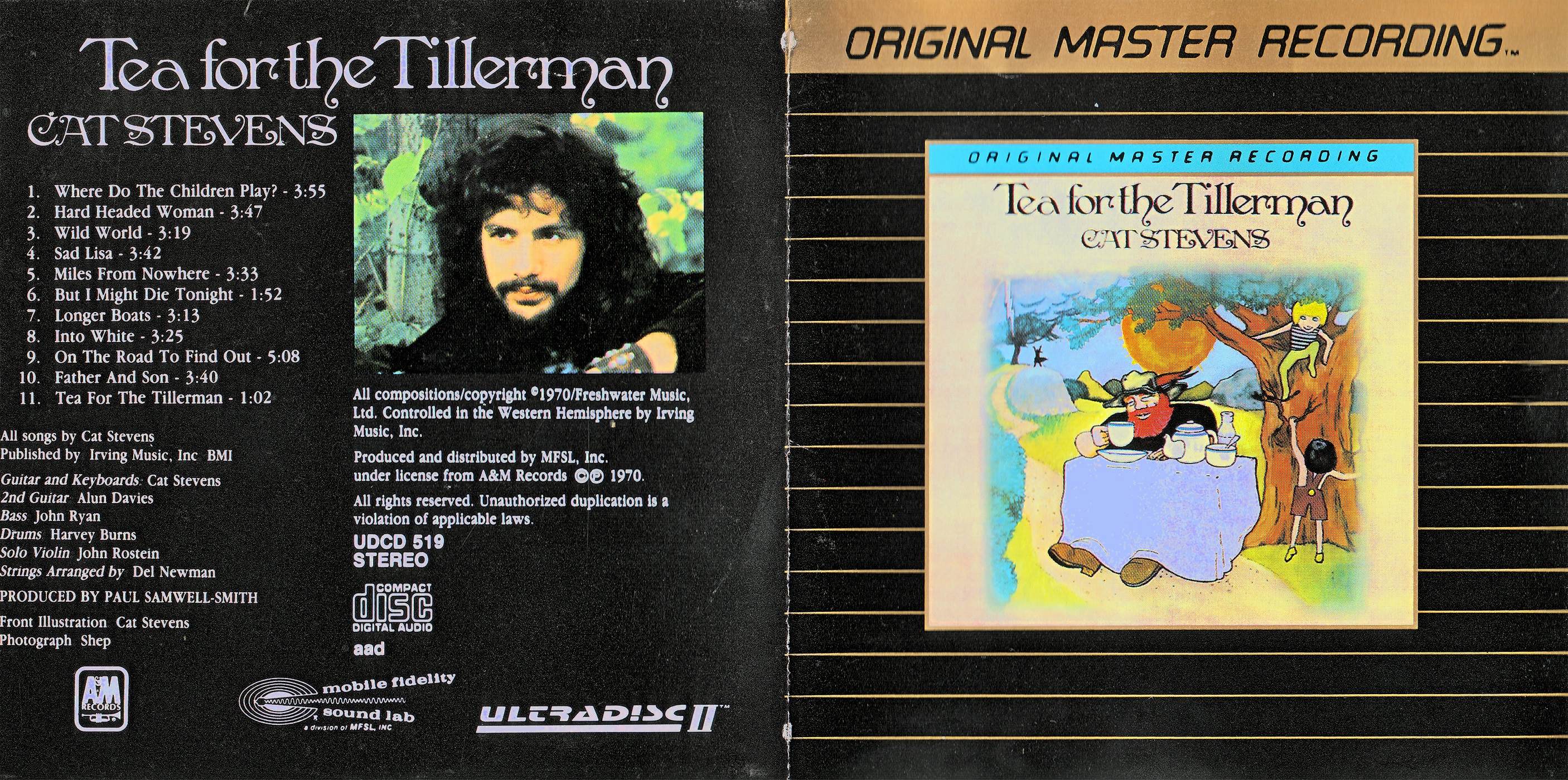 Cat Stevens  Tea For The tillerman : Front + Inlay  us